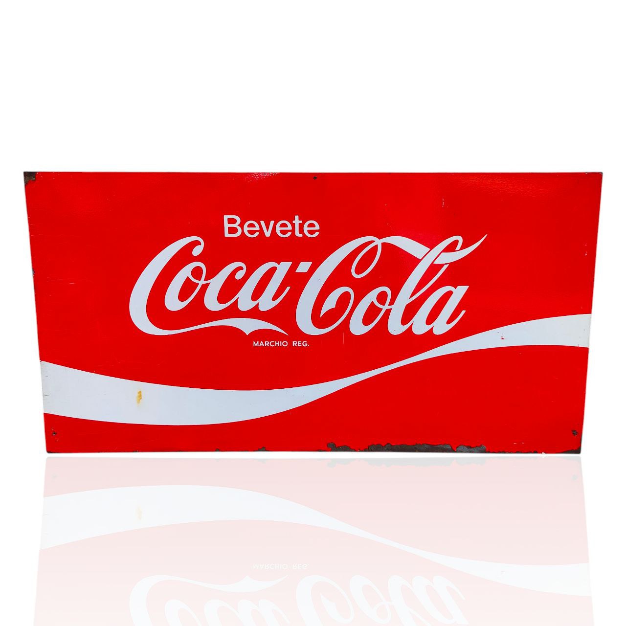 INSEGNA TARGA SMALTATA SPRITE TABELLA Coca Cola Fanta 80x30Cm Per Vespa