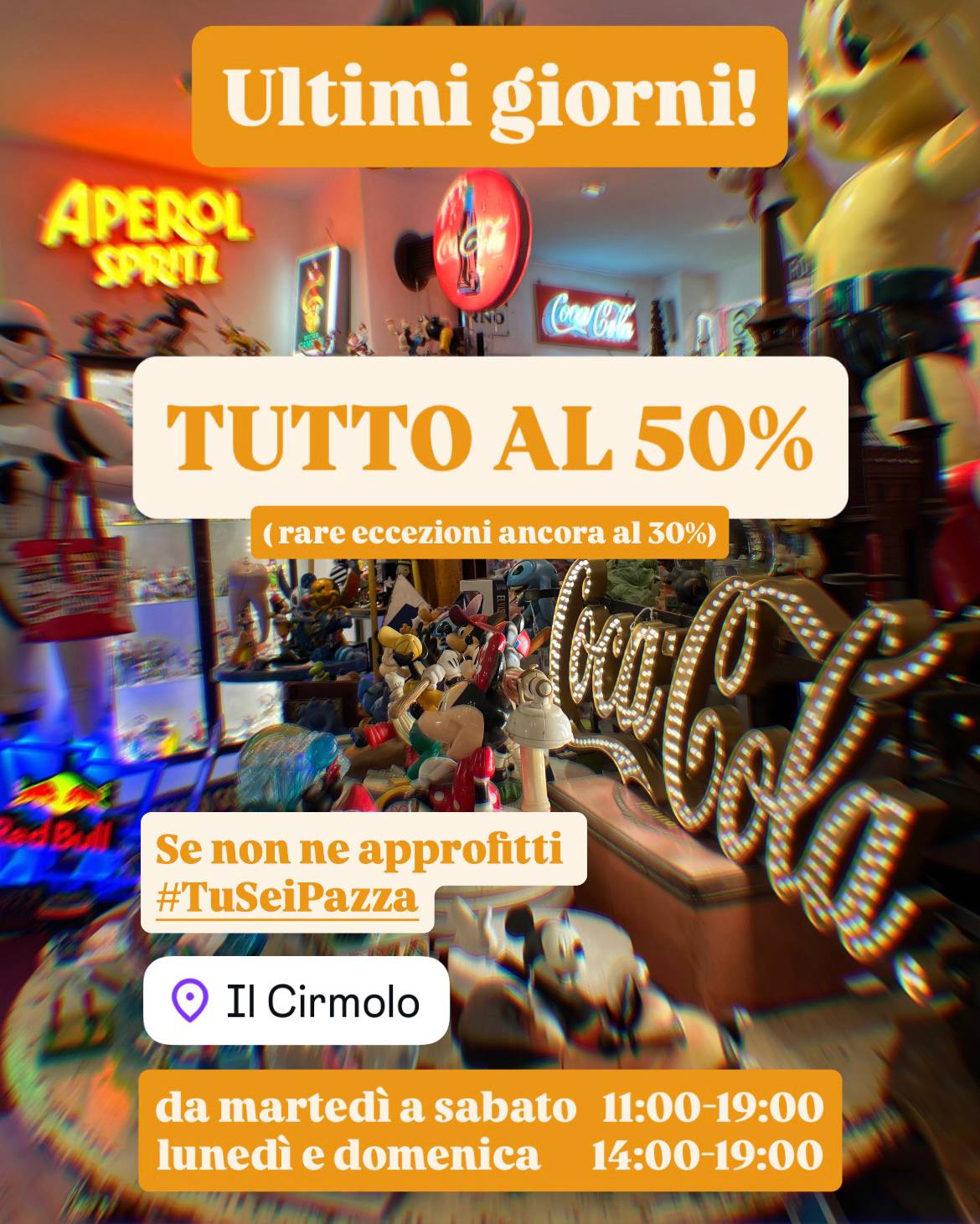 Tutto al 50% fino al 30 aprile!
