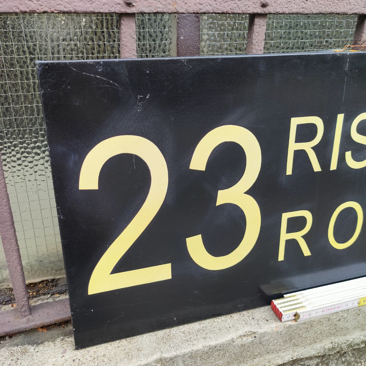 Sign - 23 reserved scrap