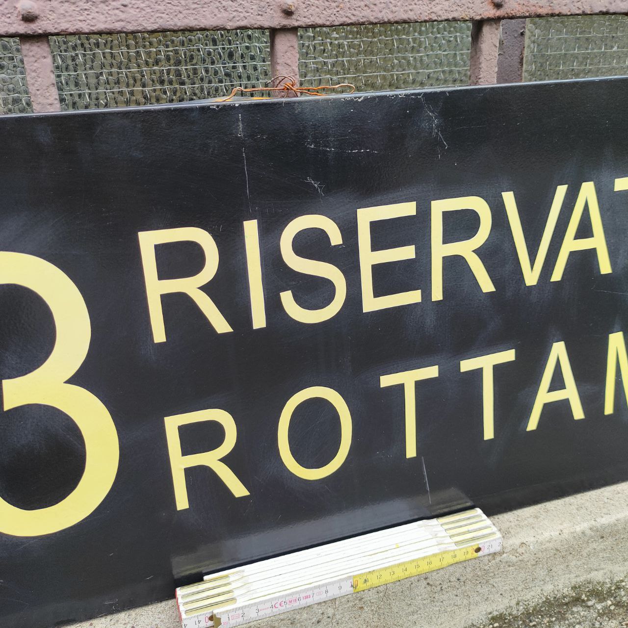 Sign - 23 reserved scrap