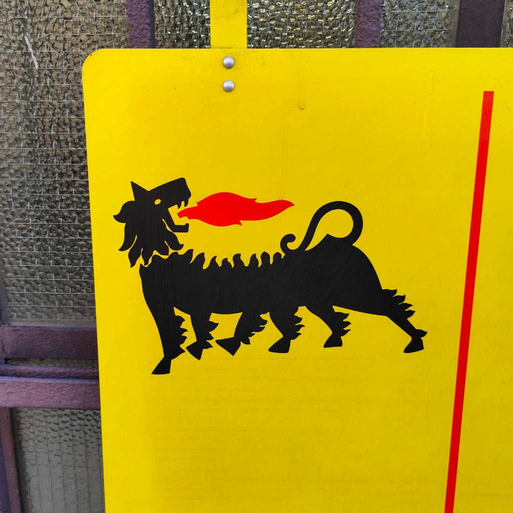 Advertising sign - AGIP closed today