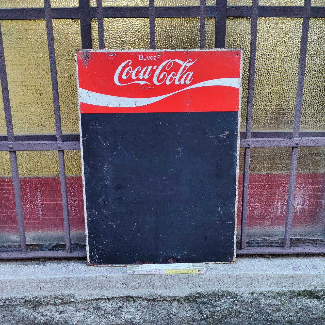 Coca-Cola advertising blackboard