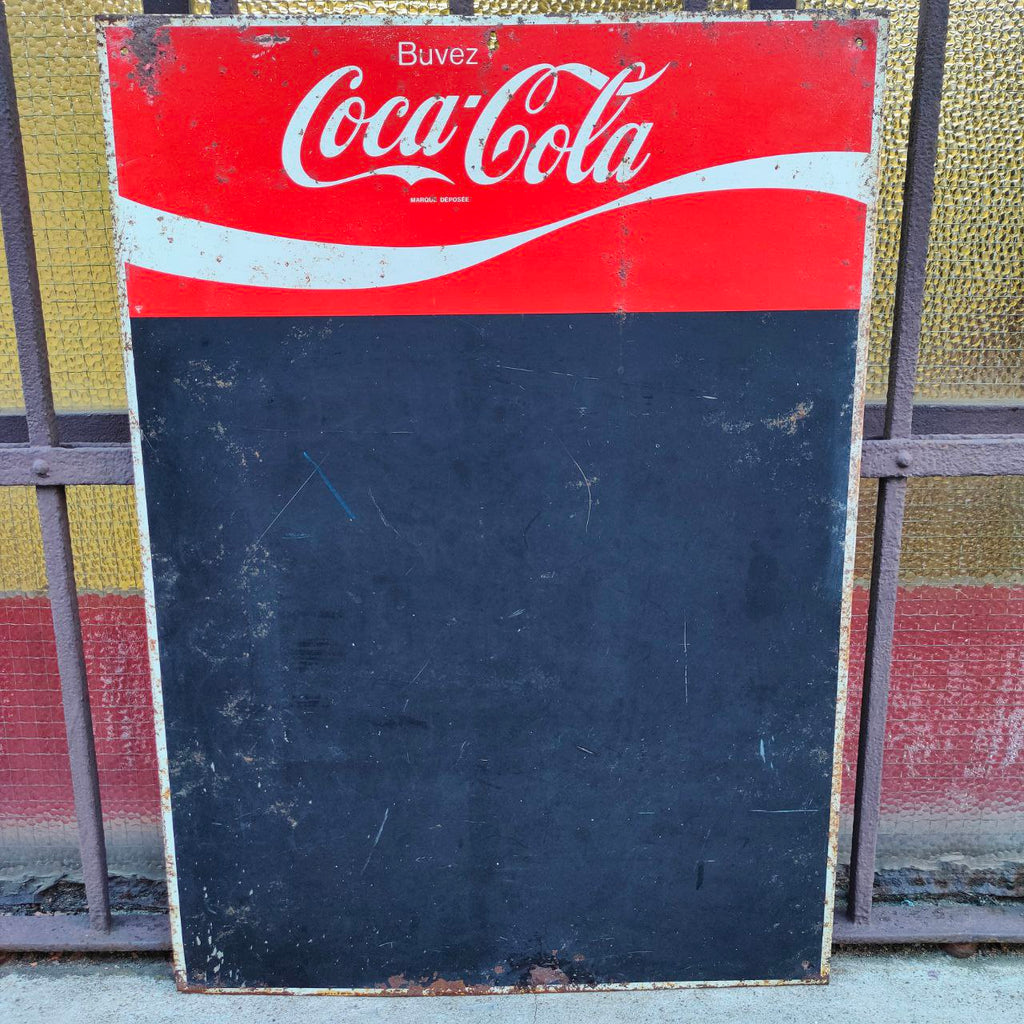 Coca-Cola advertising blackboard