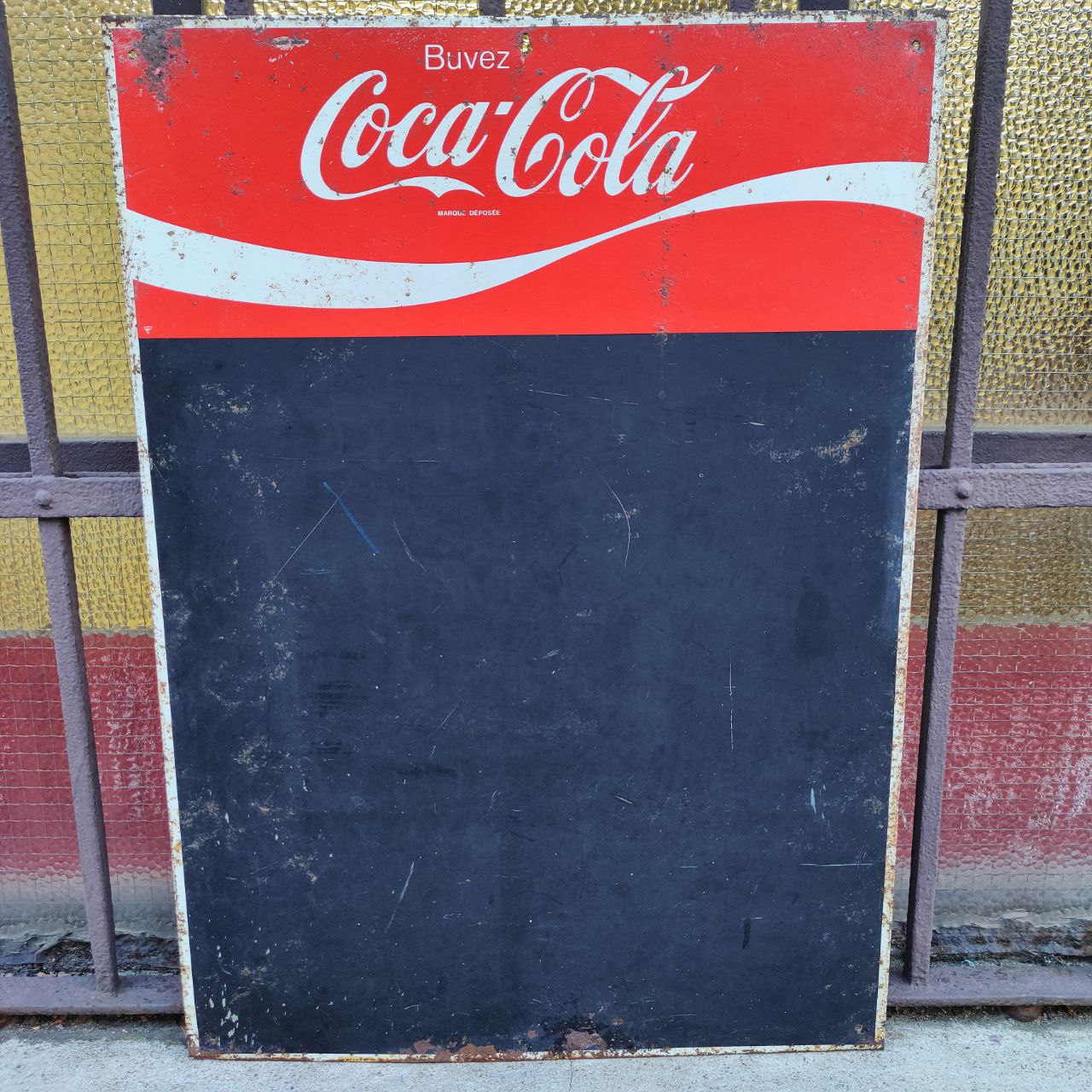 Coca-Cola advertising blackboard
