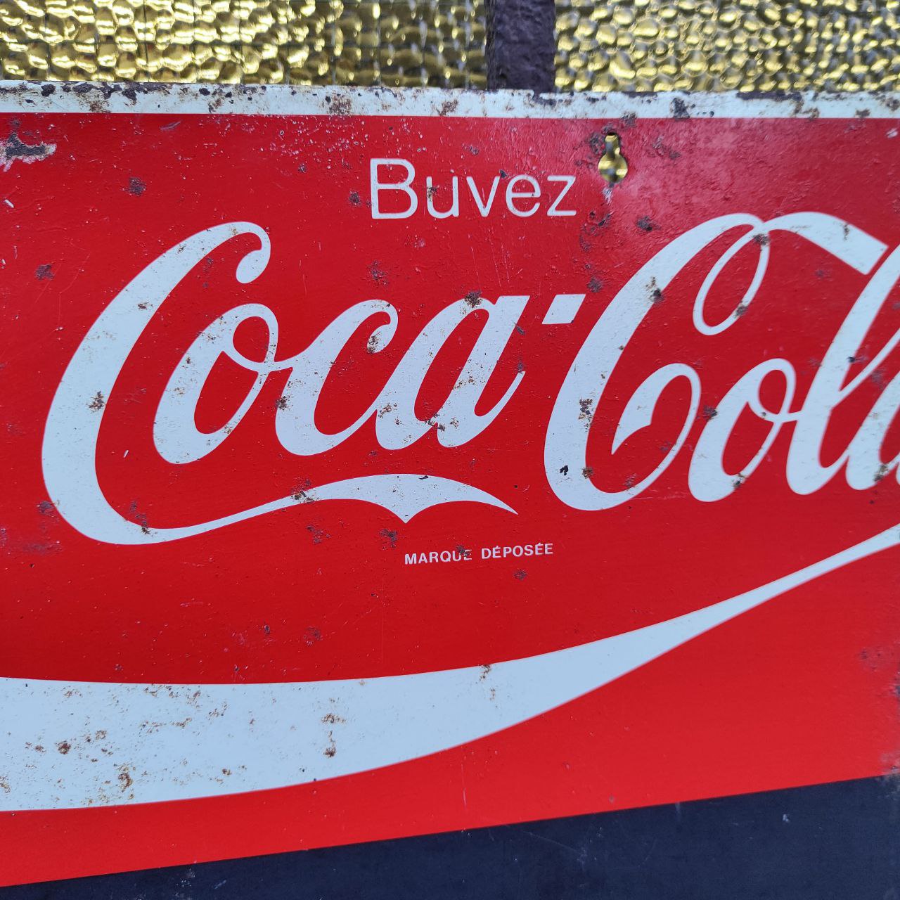 Coca-Cola advertising blackboard