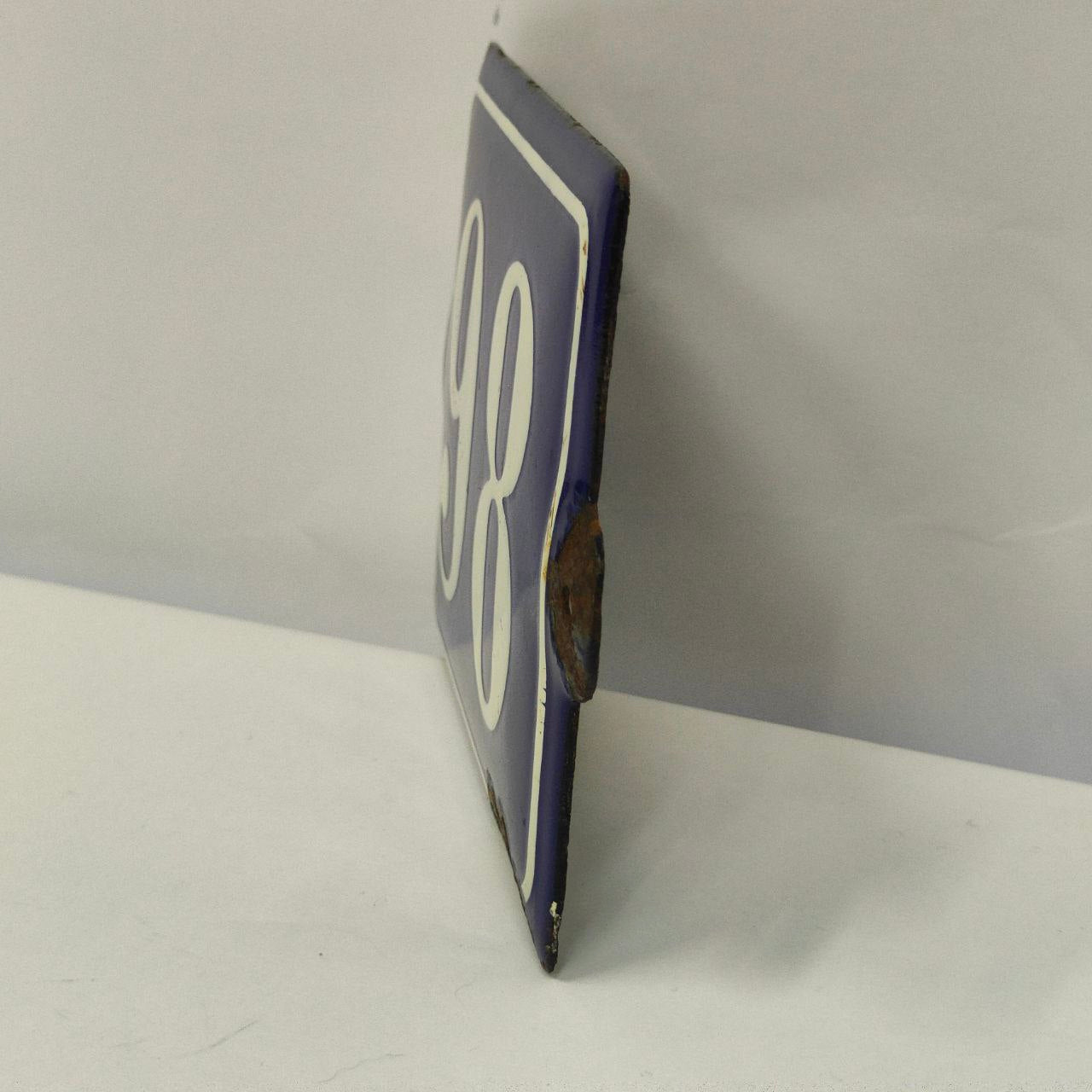 Enamelled plaque - Civic 98