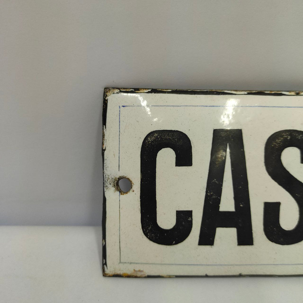 Enamel Plate - Case | 1920s