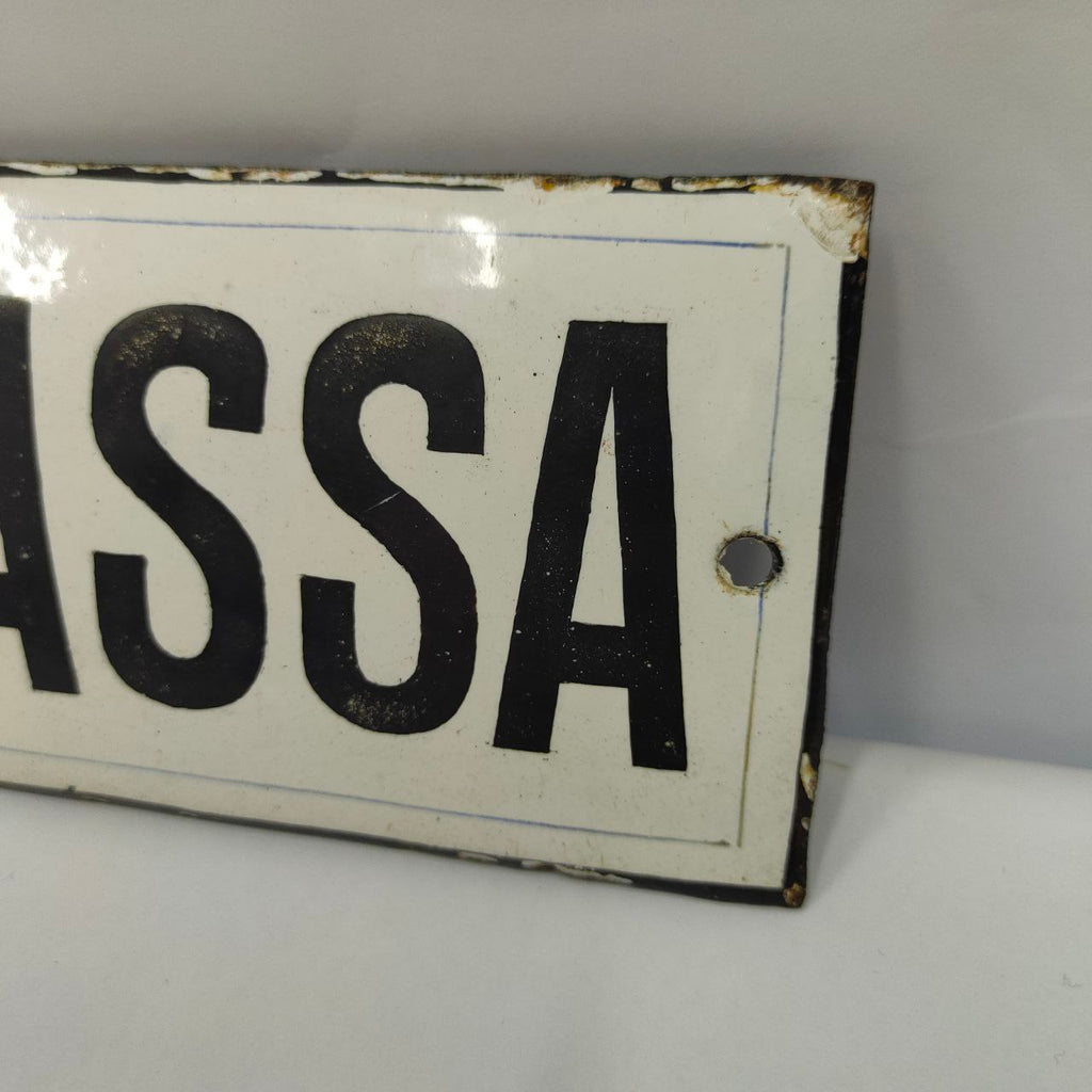 Enamel Plate - Case | 1920s