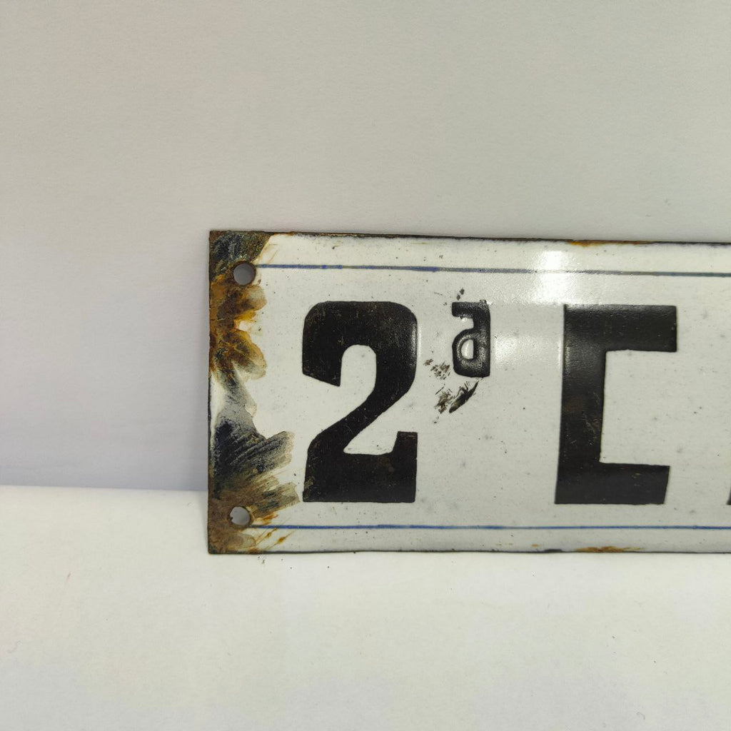 Enamel Nameplates - 2nd Class Mixed | 1940s