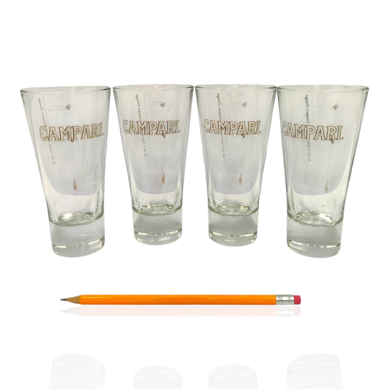Advertising Glasses - Campari Orange