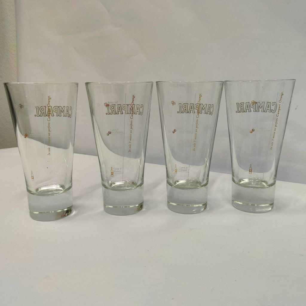 Advertising Glasses - Campari Orange