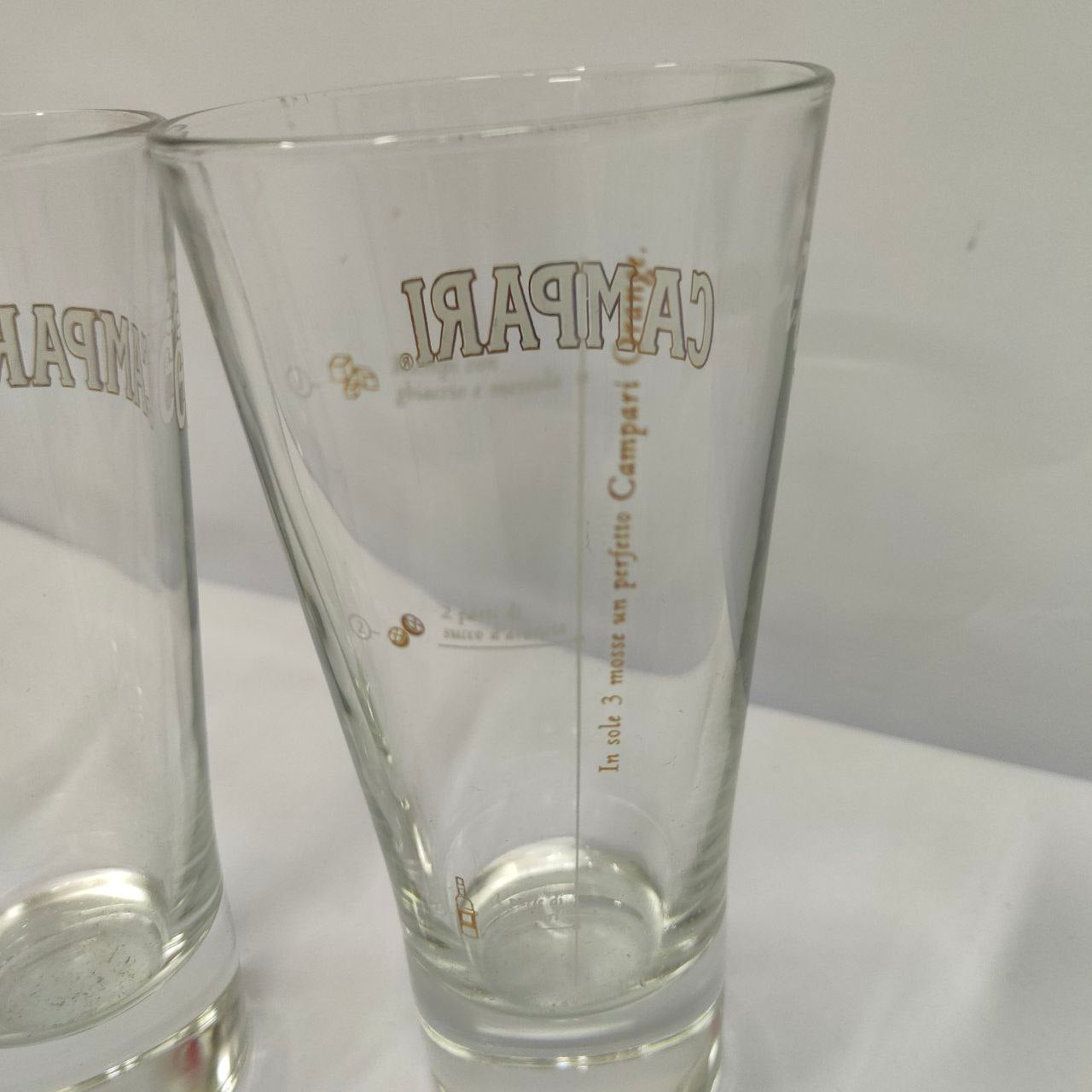 Advertising Glasses - Campari Orange