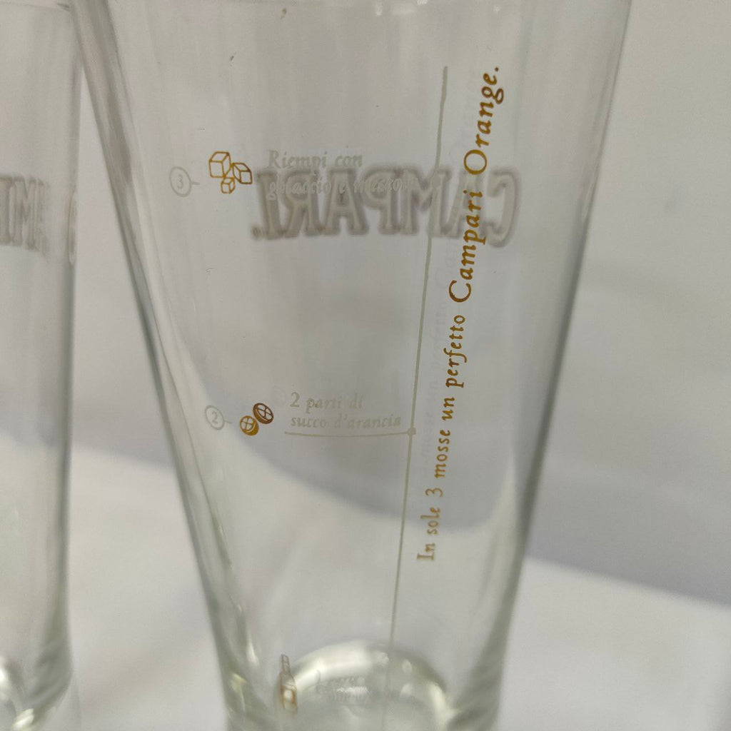 Advertising Glasses - Campari Orange