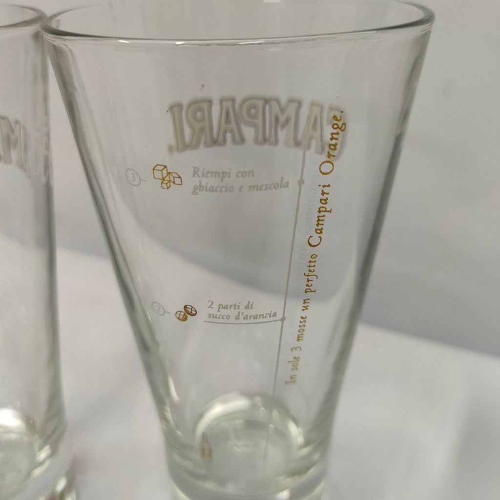 Advertising Glasses - Campari Orange