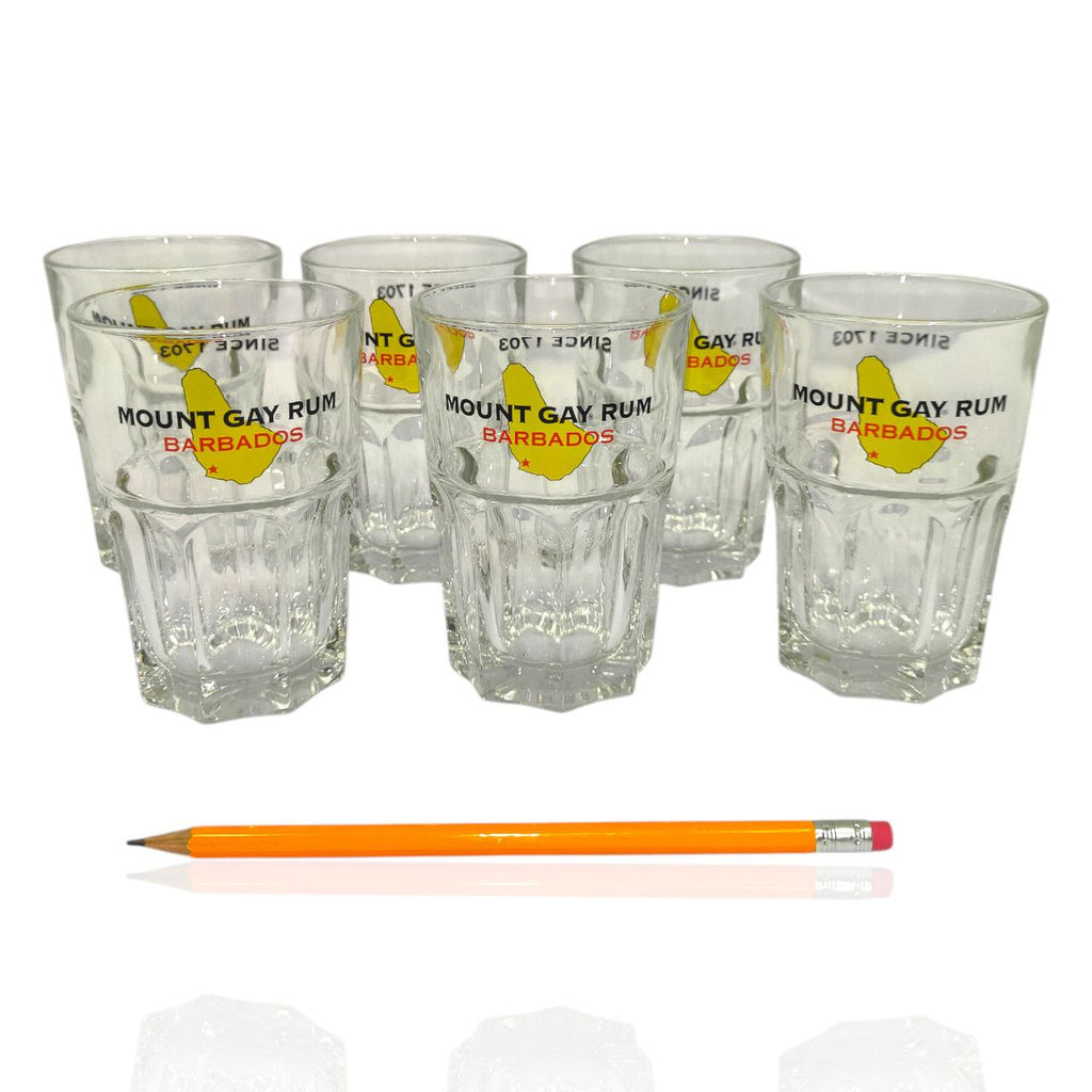 Advertising Glasses - Mount Gay Rum Barbados