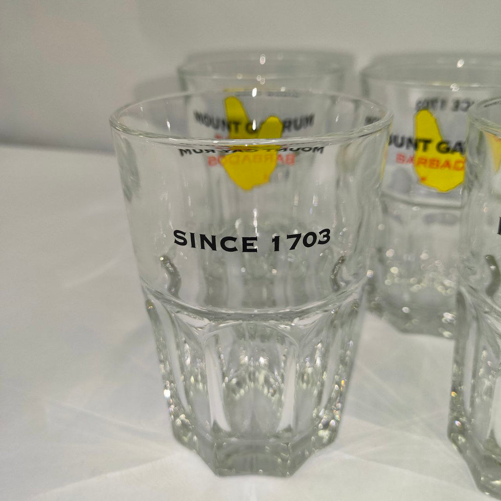 Advertising Glasses - Mount Gay Rum Barbados