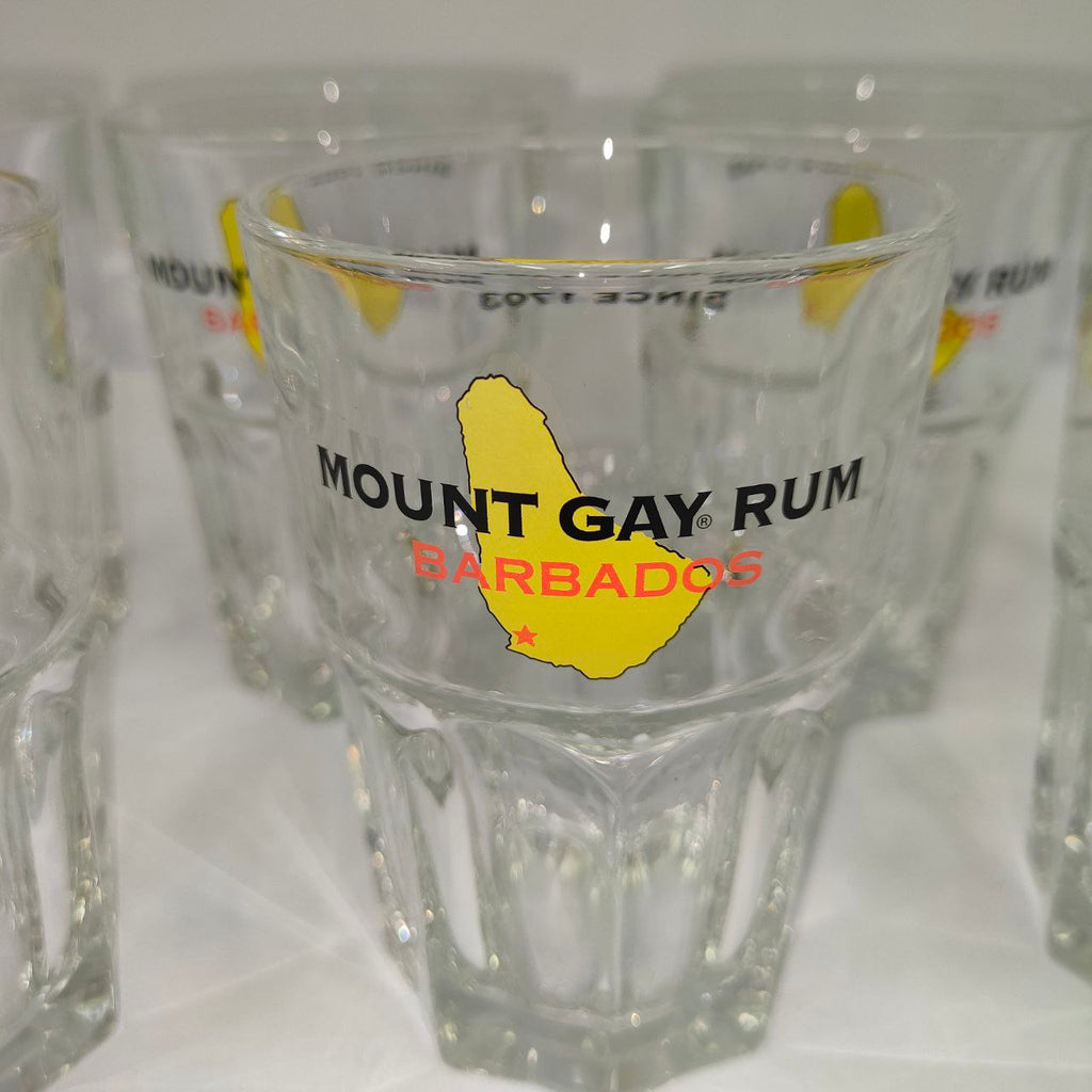 Advertising Glasses - Mount Gay Rum Barbados