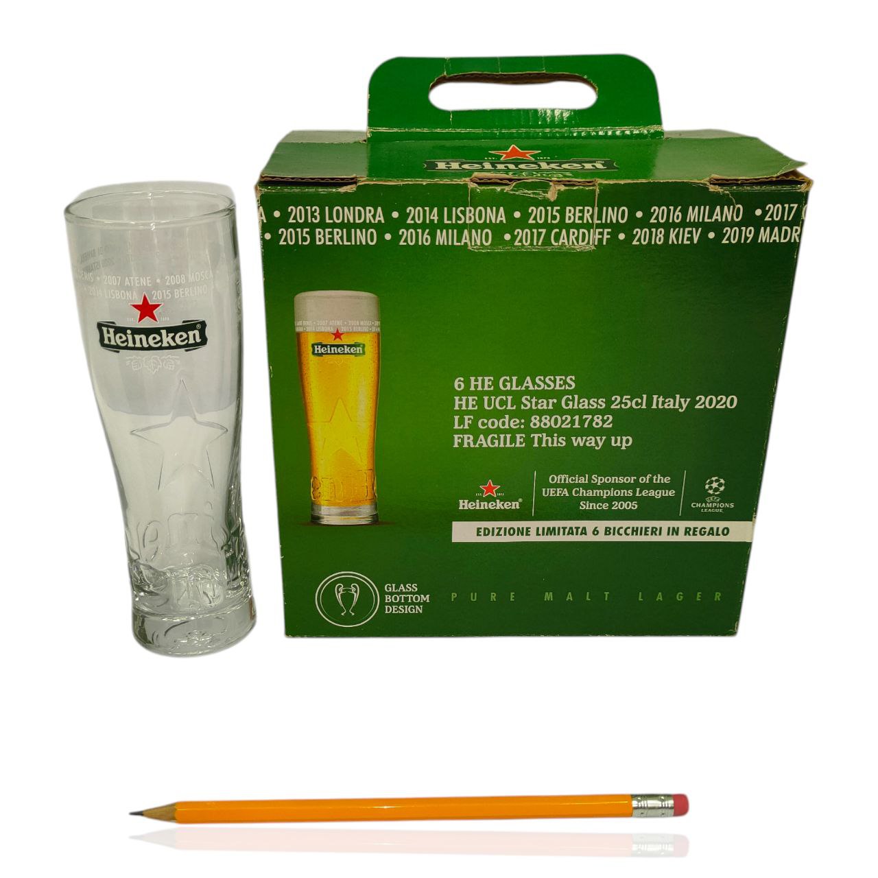 Advertising Glasses - Heineken Champions League Edition