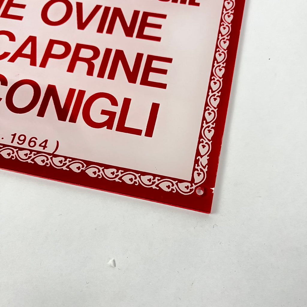 Insegna - Carni macellate fresche | Anni '70