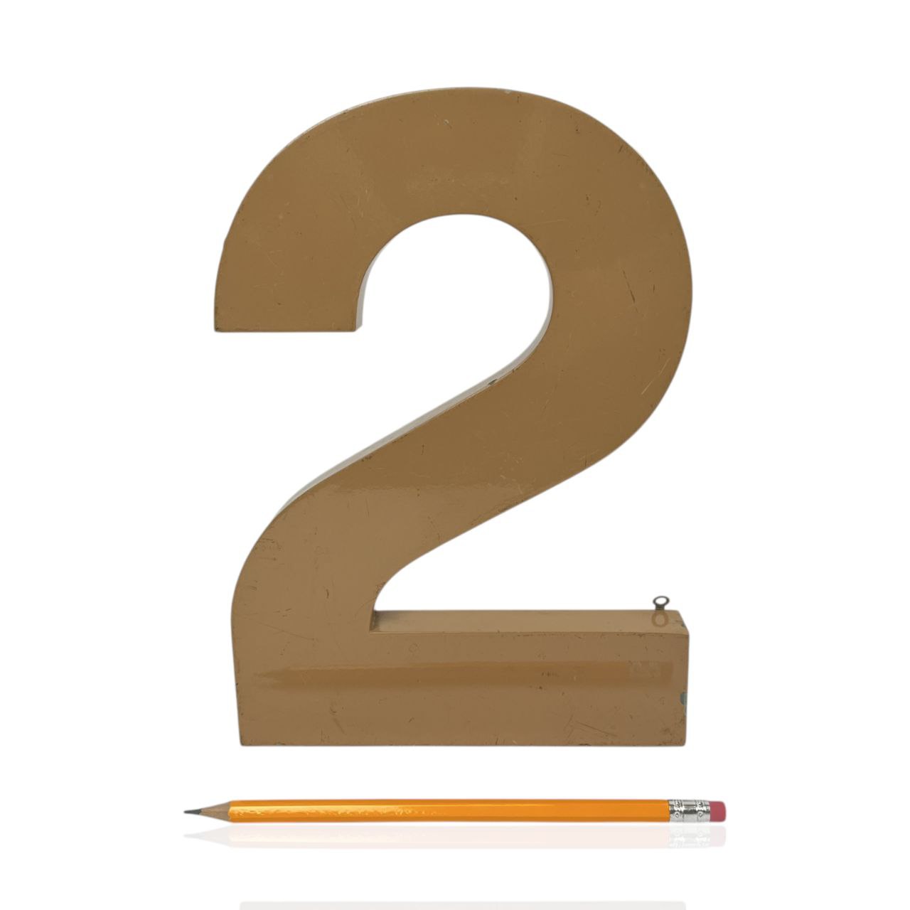 Insegna - Numero "2" in metallo