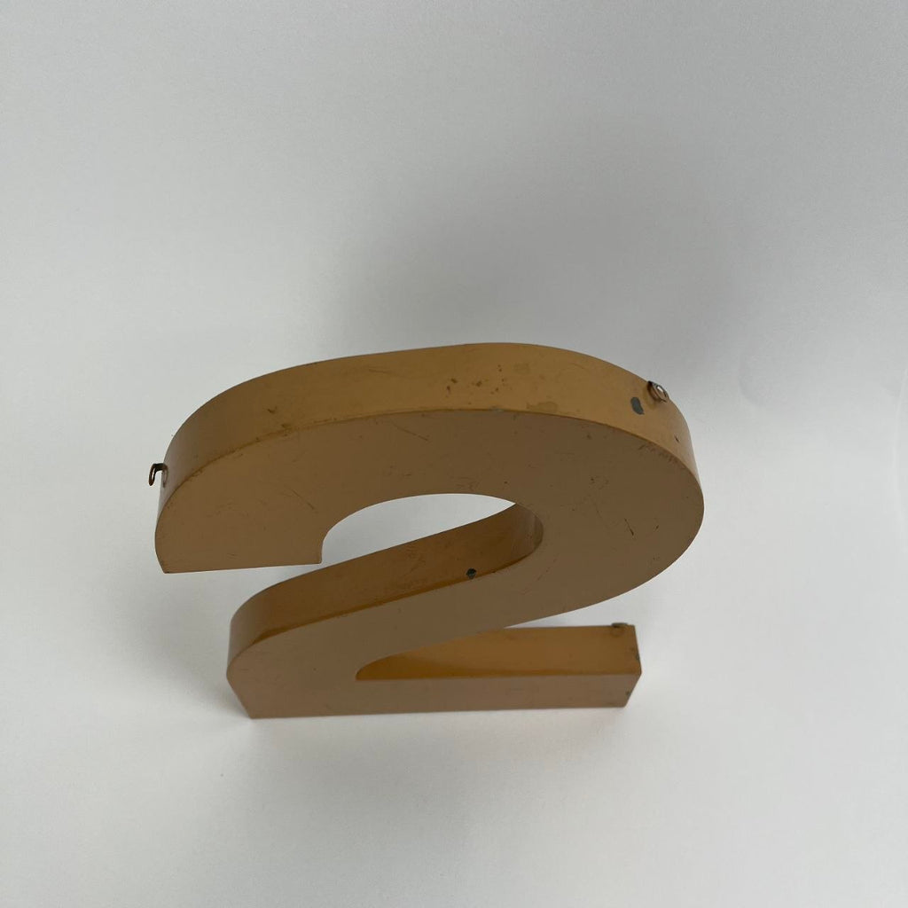 Insegna - Numero "2" in metallo