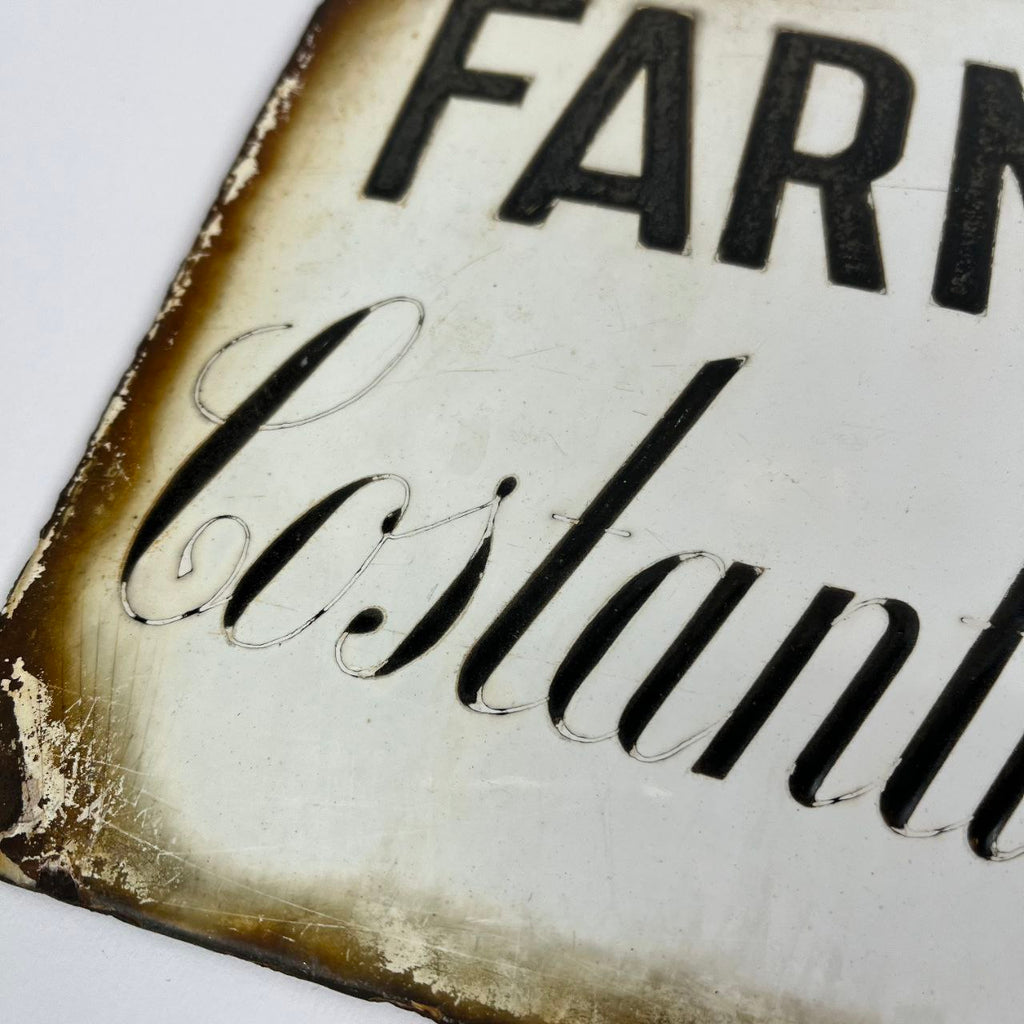 Targa smaltata - Farmacista Costantino Ferrari | Anni '30