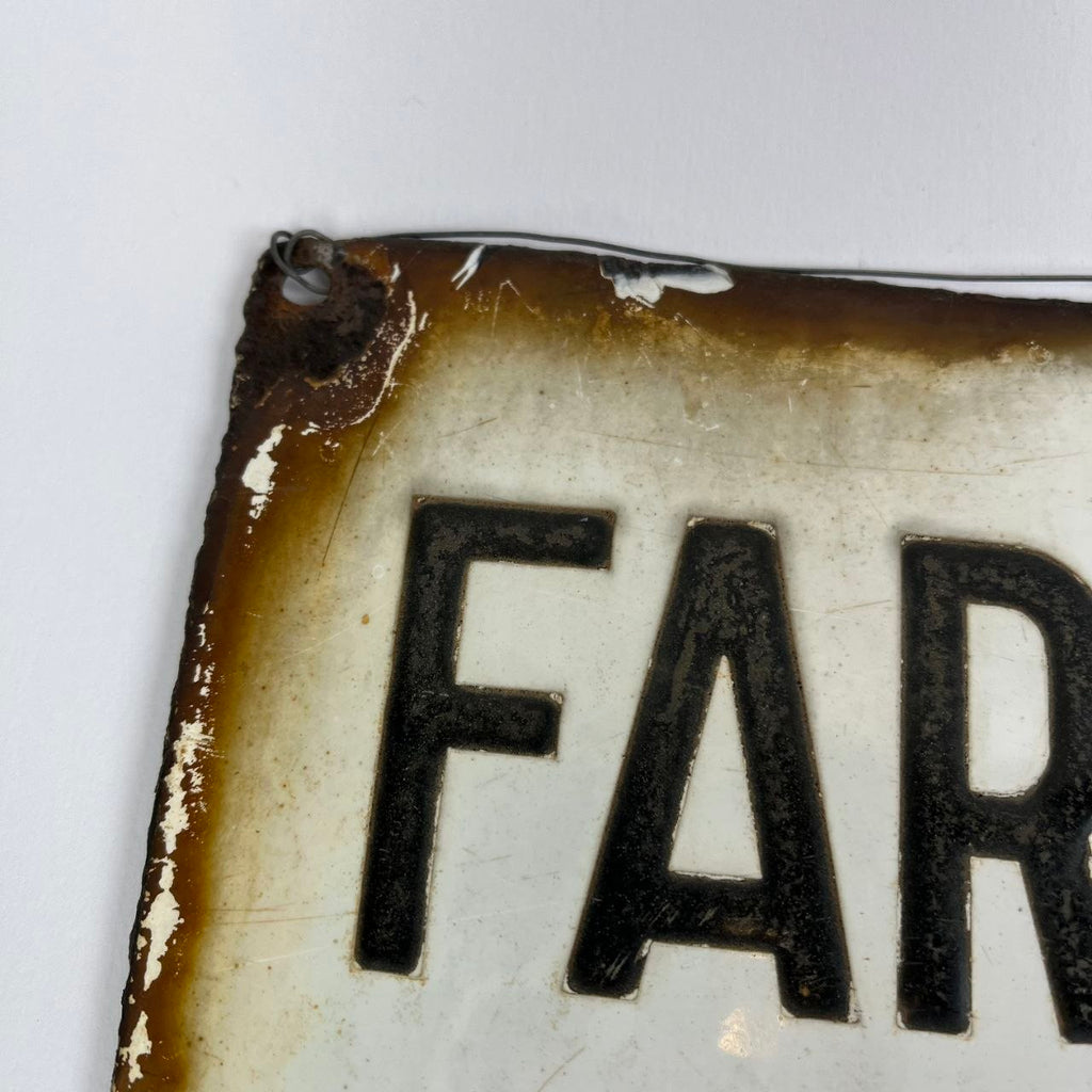 Targa smaltata - Farmacista Costantino Ferrari | Anni '30