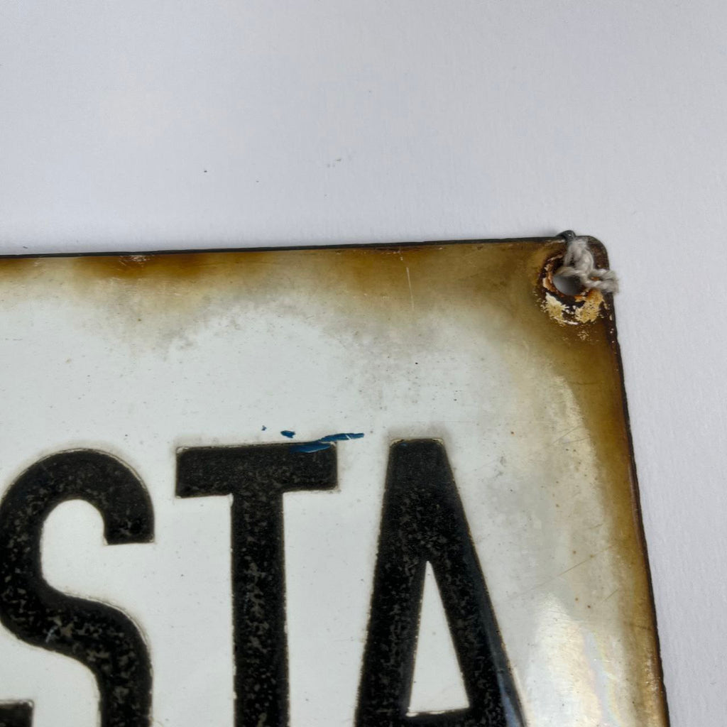 Targa smaltata - Farmacista Costantino Ferrari | Anni '30