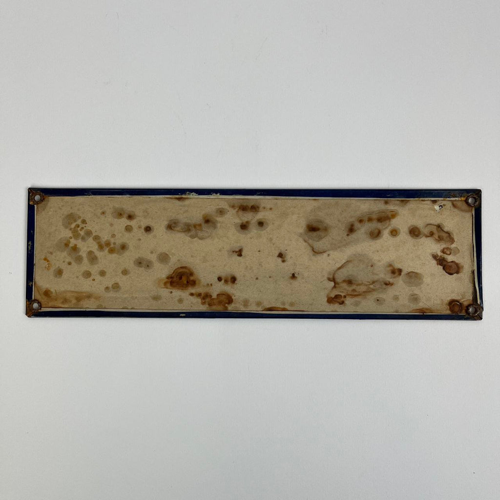 Insegna - "Non si sputi per terra" | Anni '40