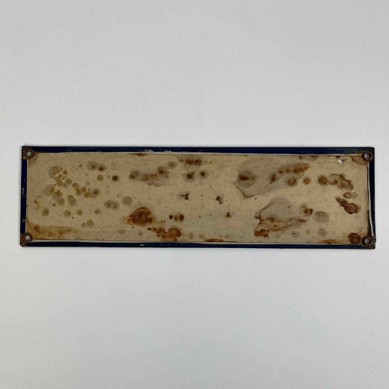 Insegna - "Non si sputi per terra" | Anni '40