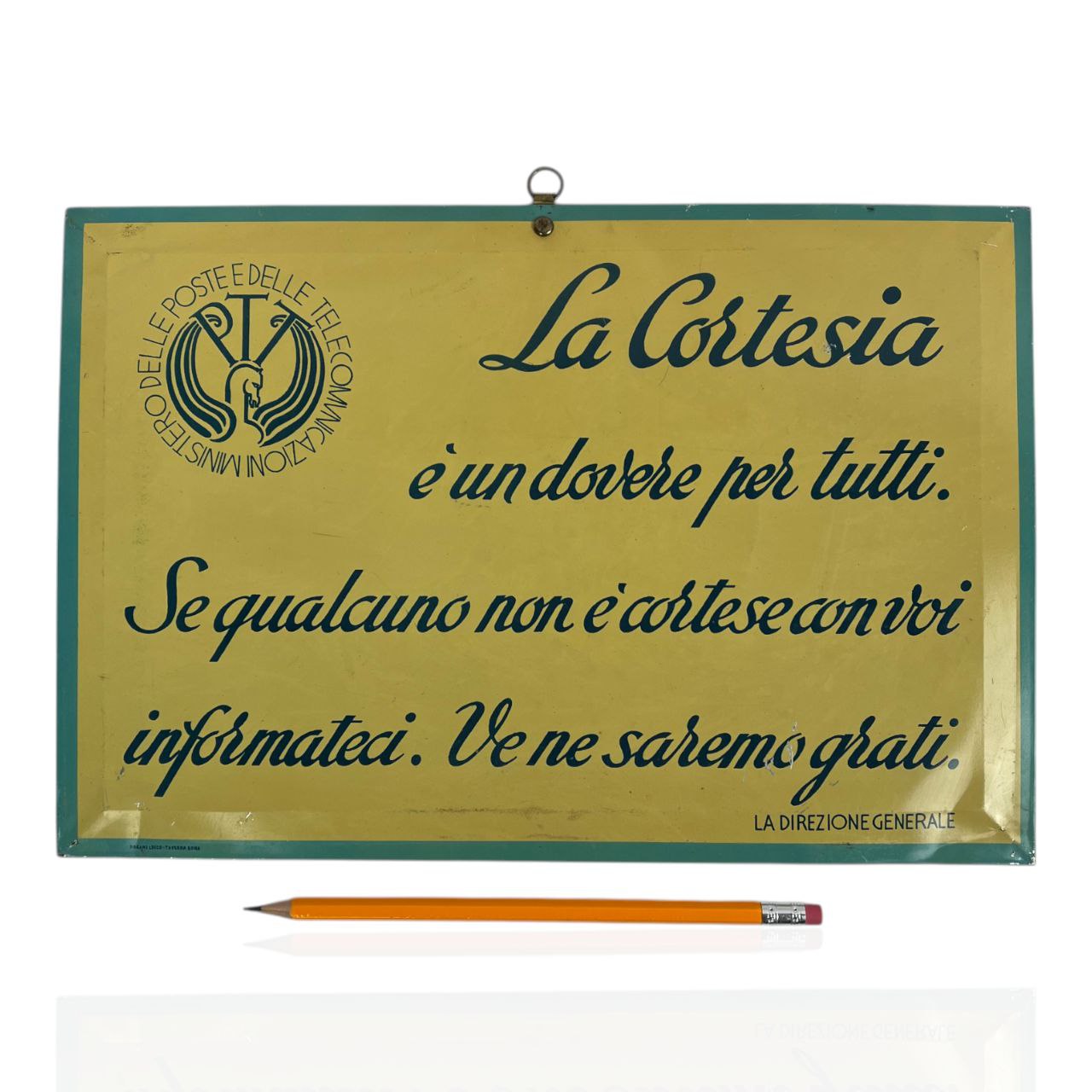 Insegna - "La cortesia è un dovere per tutti" | Anni '50