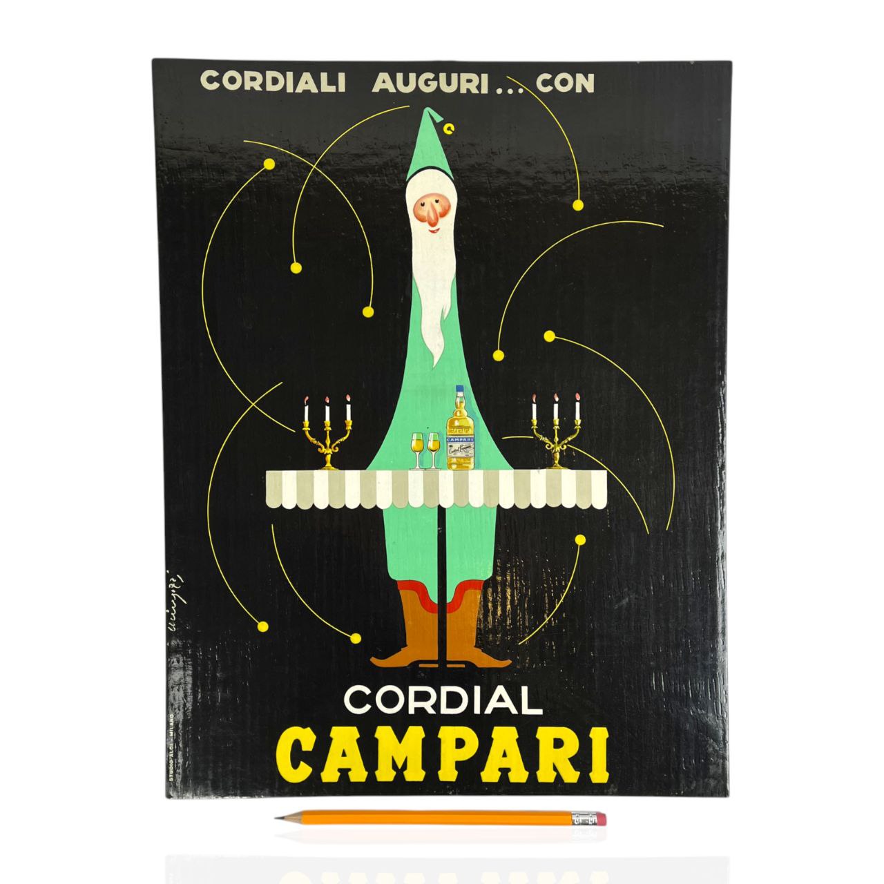 Cartonato pubblicitario - Cordial Campari Mingozzi | Anni '60