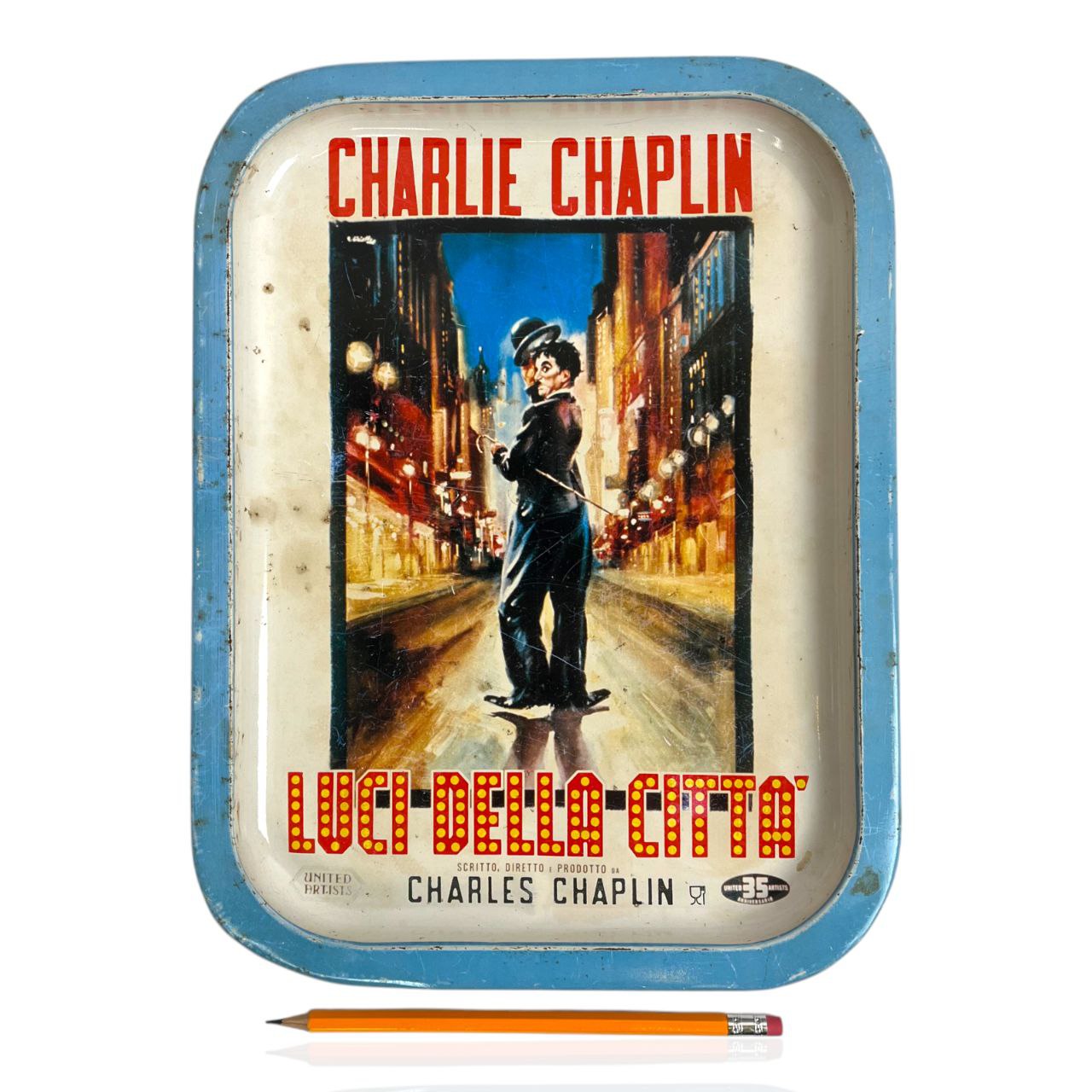 Vassoio Charlie Chaplin - Luci della Città