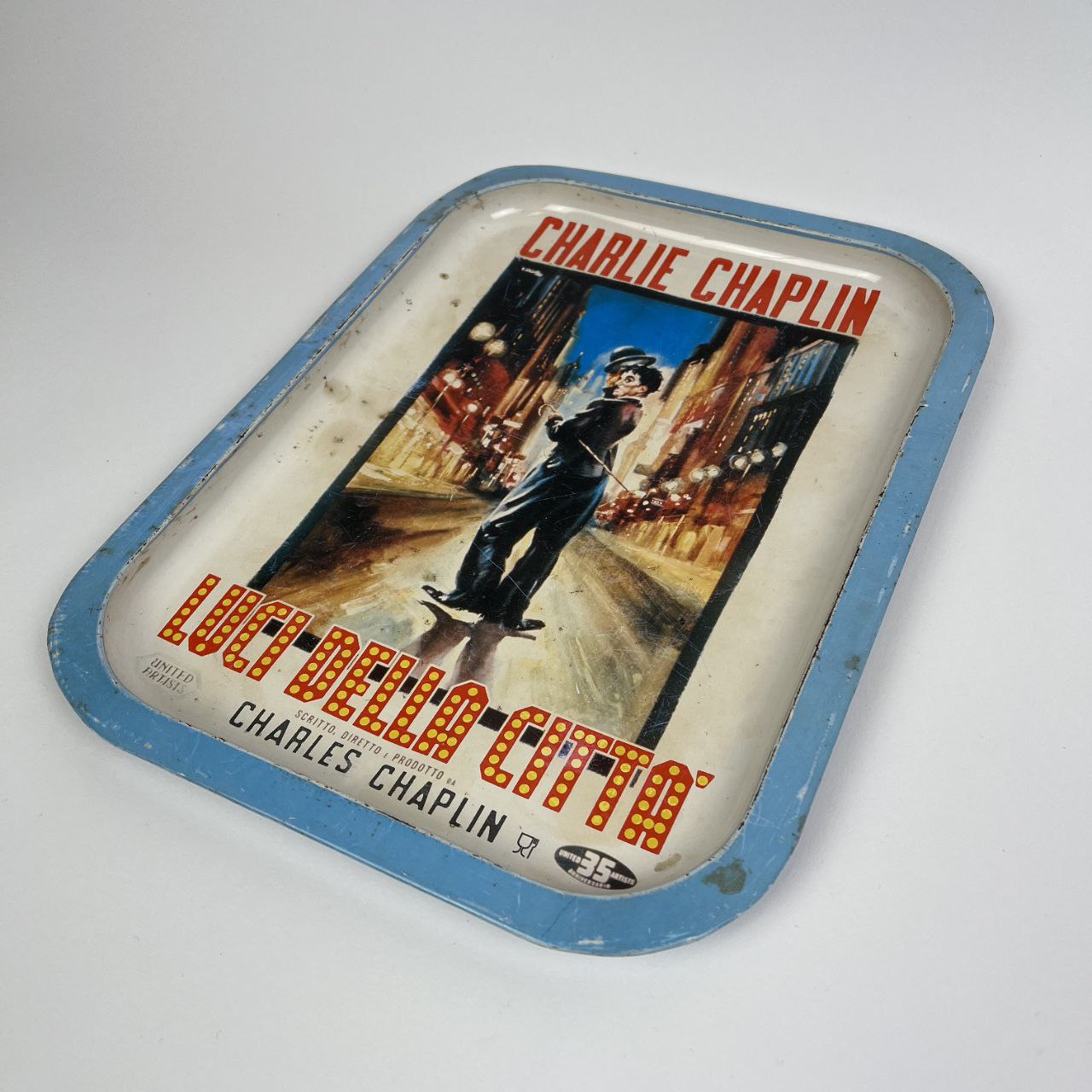 Vassoio Charlie Chaplin - Luci della Città