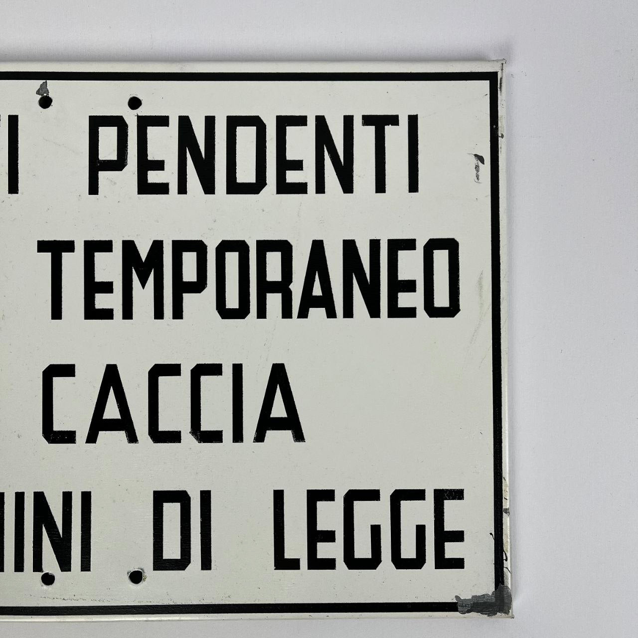 Targa - Divieto di Caccia