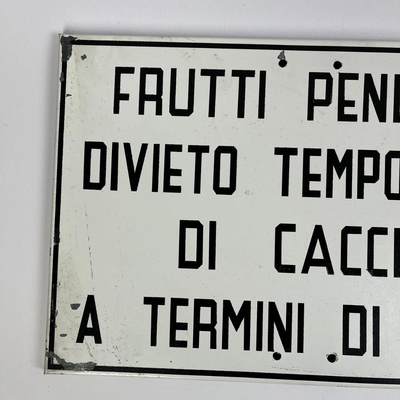 Targa - Divieto di Caccia