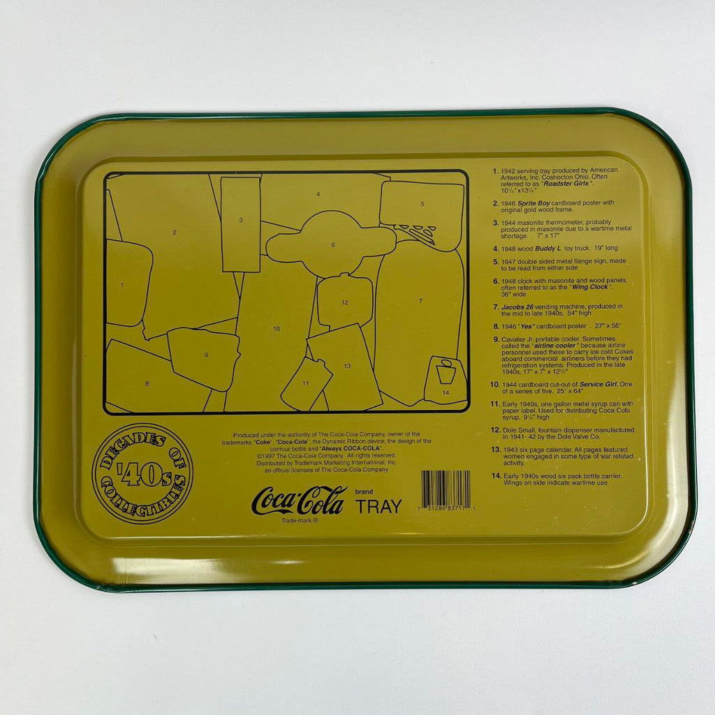 Vassoio pubblicitario - Coca-Cola Decades of Collectibles 1940s