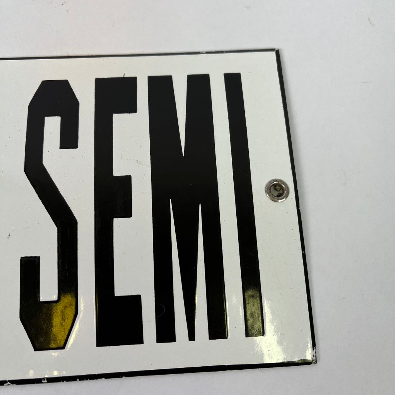 Targa smaltata - Olio di Semi