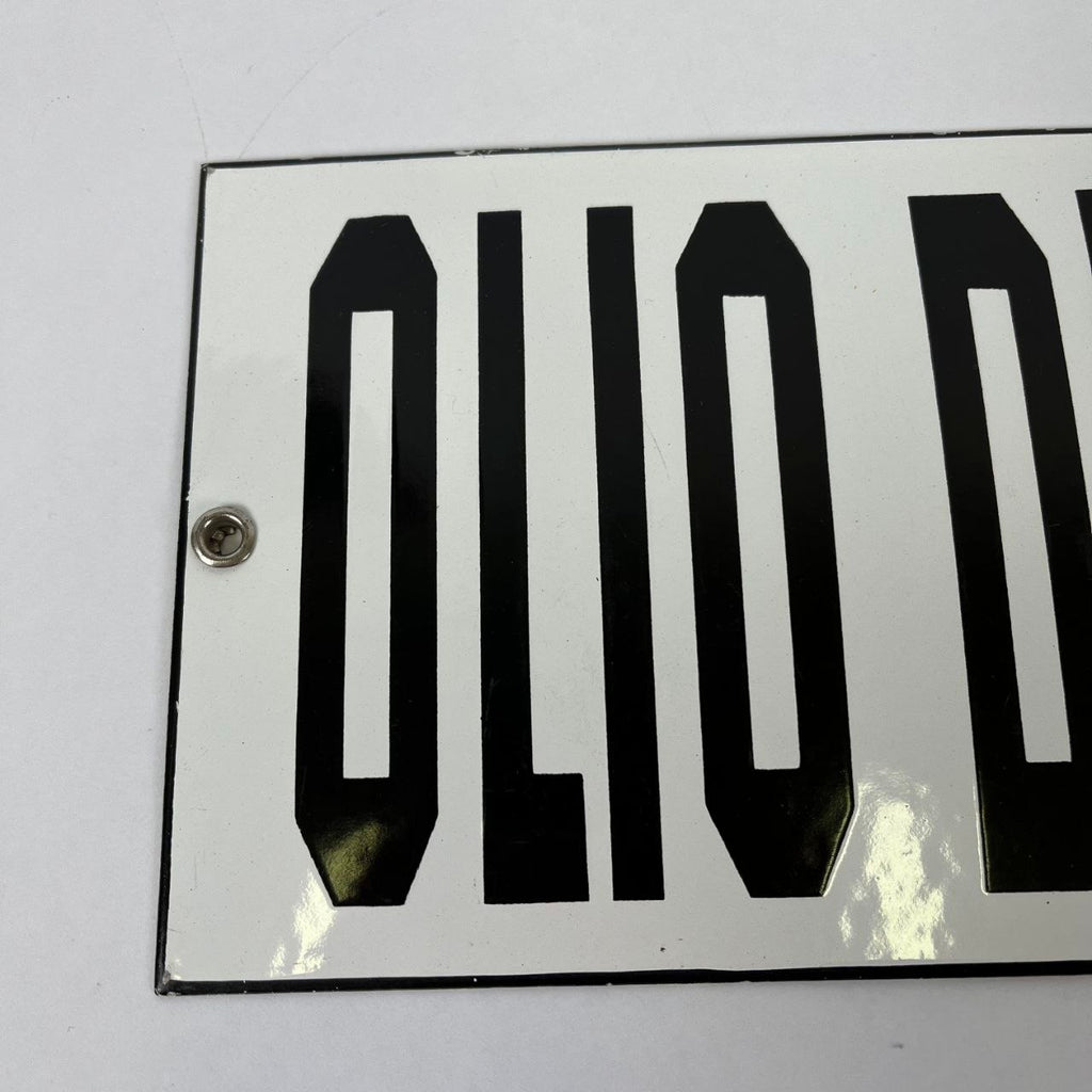 Targa smaltata - Olio di Semi