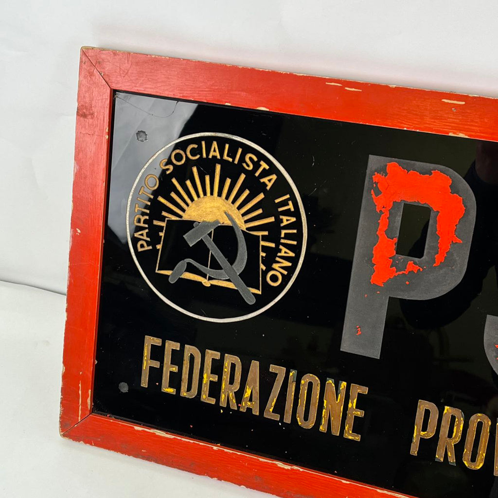 Insegna - Partito Socialista Italiano PSI - Federazione Provinciale