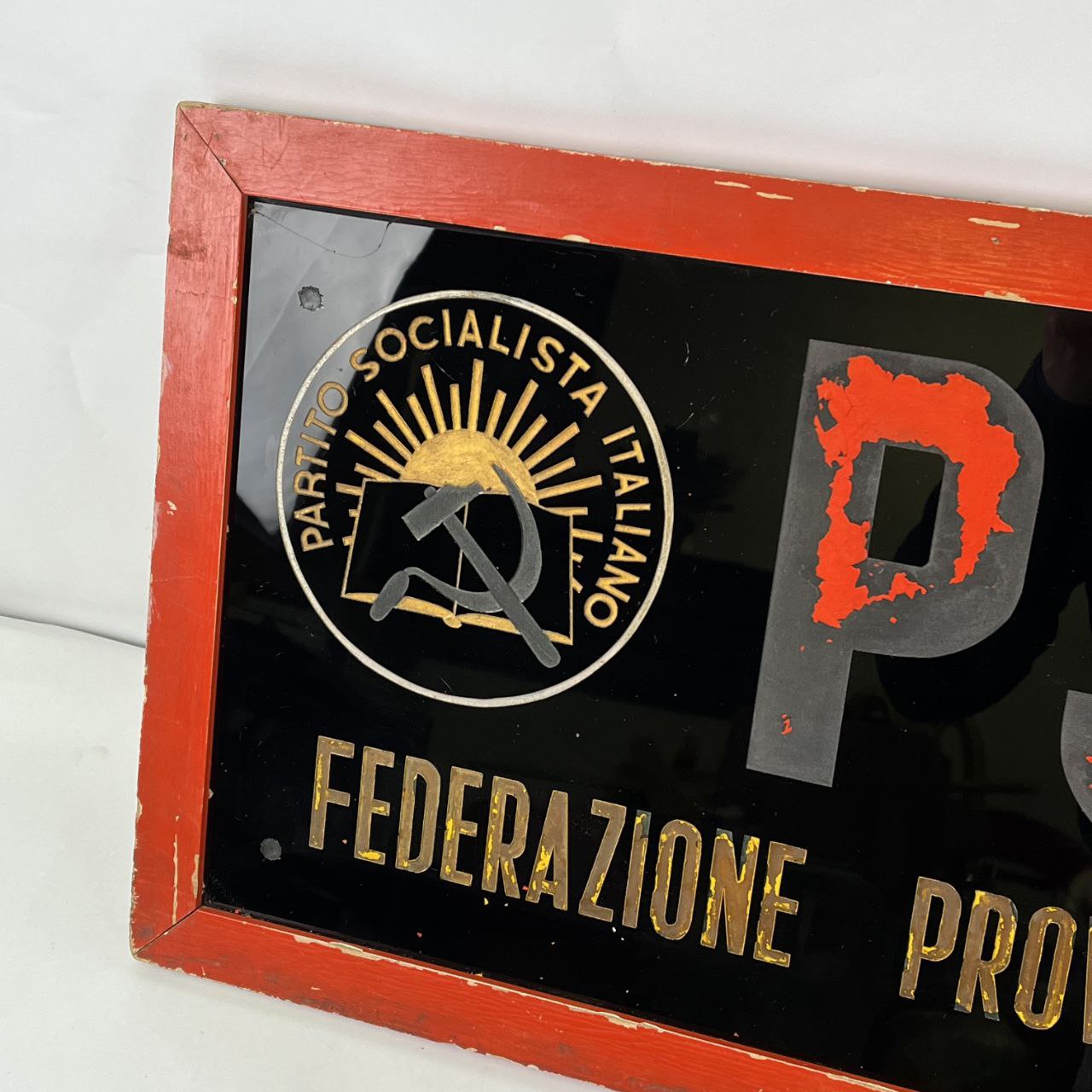 Insegna - Partito Socialista Italiano PSI - Federazione Provinciale