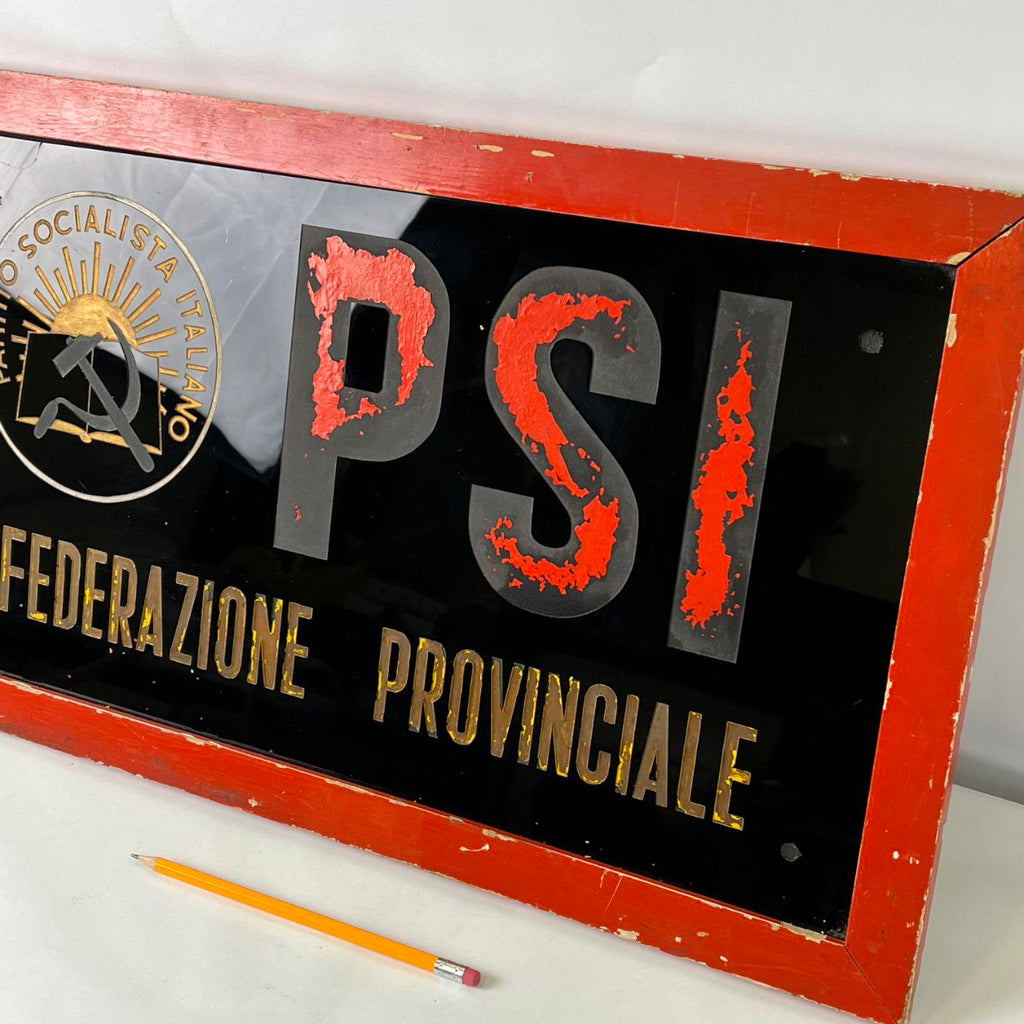 Insegna - Partito Socialista Italiano PSI - Federazione Provinciale