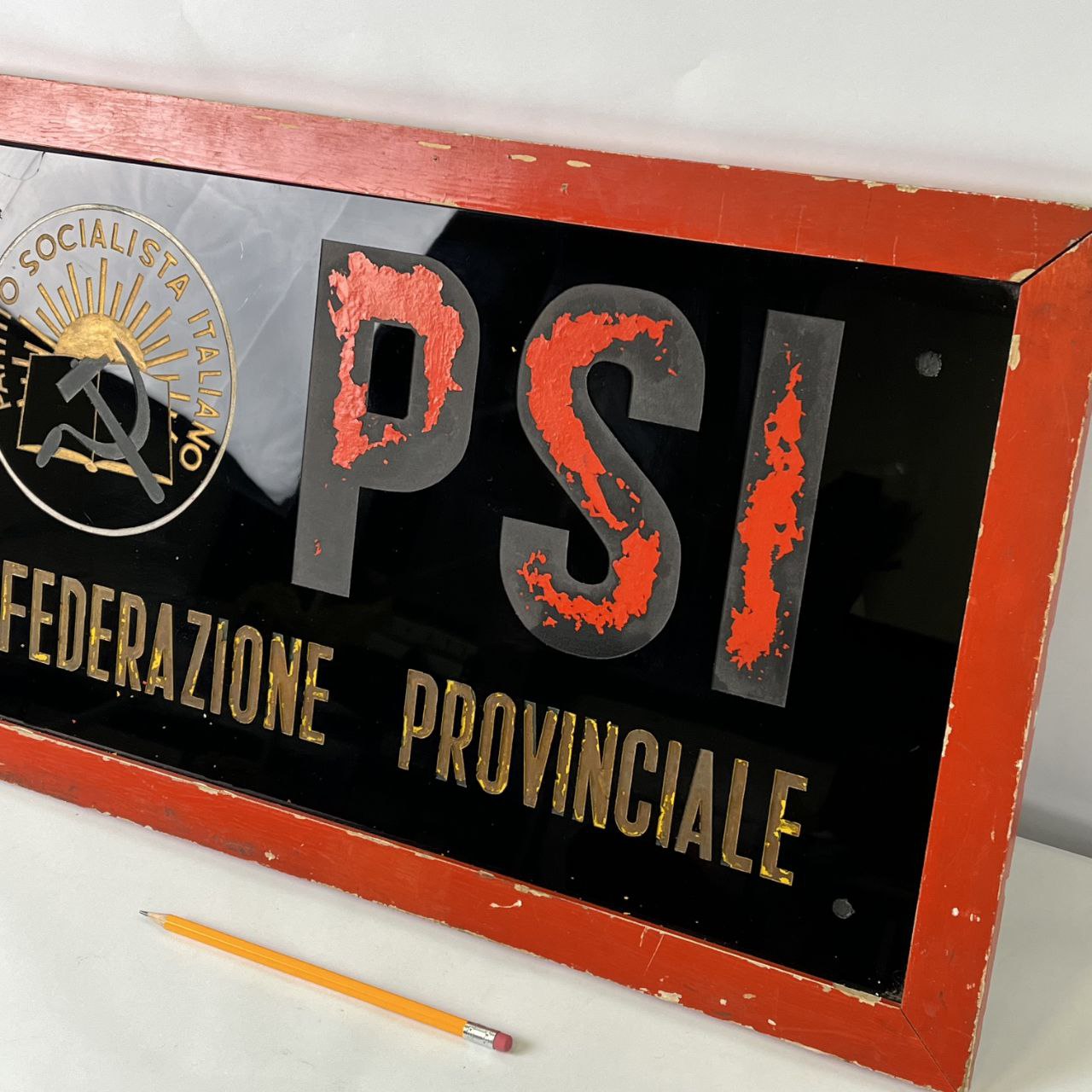 Insegna - Partito Socialista Italiano PSI - Federazione Provinciale