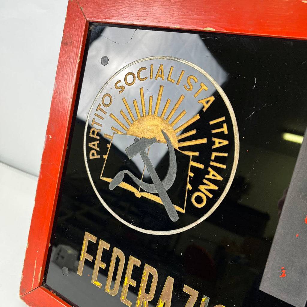 Insegna - Partito Socialista Italiano PSI - Federazione Provinciale