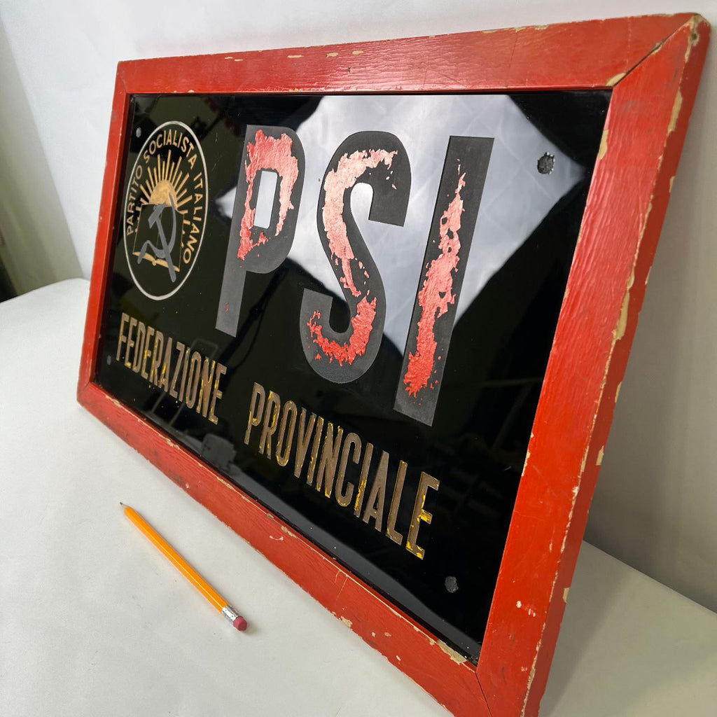 Insegna - Partito Socialista Italiano PSI - Federazione Provinciale