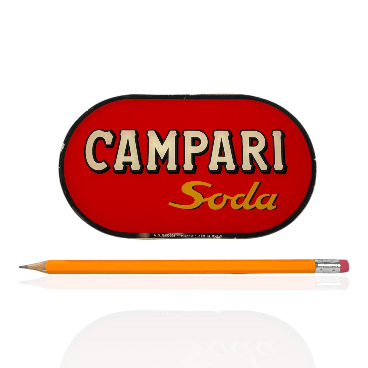 Vetrofania Campari Soda | Anni '60