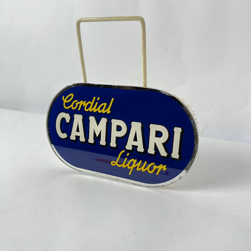 Vetrofania Cordial Campari Liquor | Anni '60