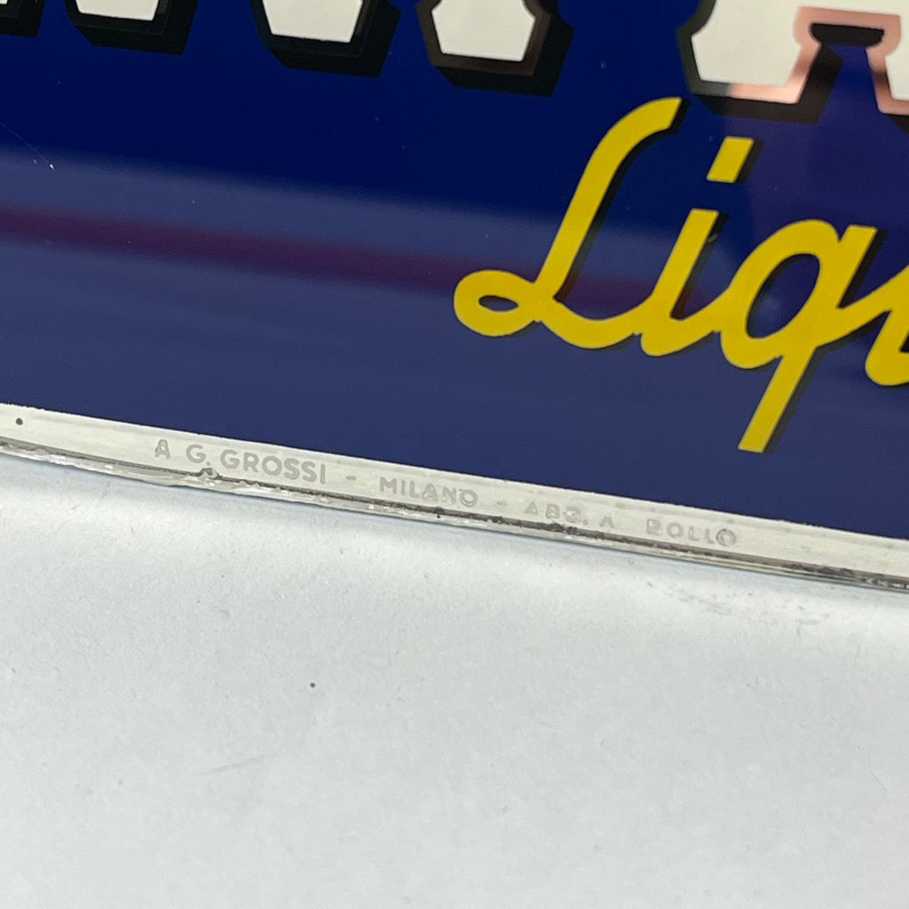 Vetrofania Cordial Campari Liquor | Anni '60