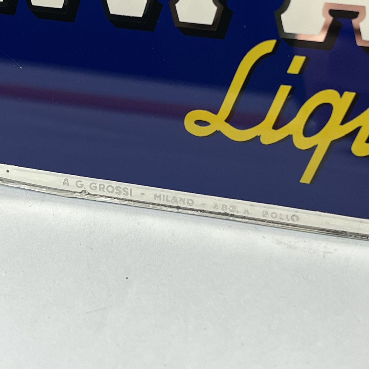 Vetrofania Cordial Campari Liquor | Anni '60