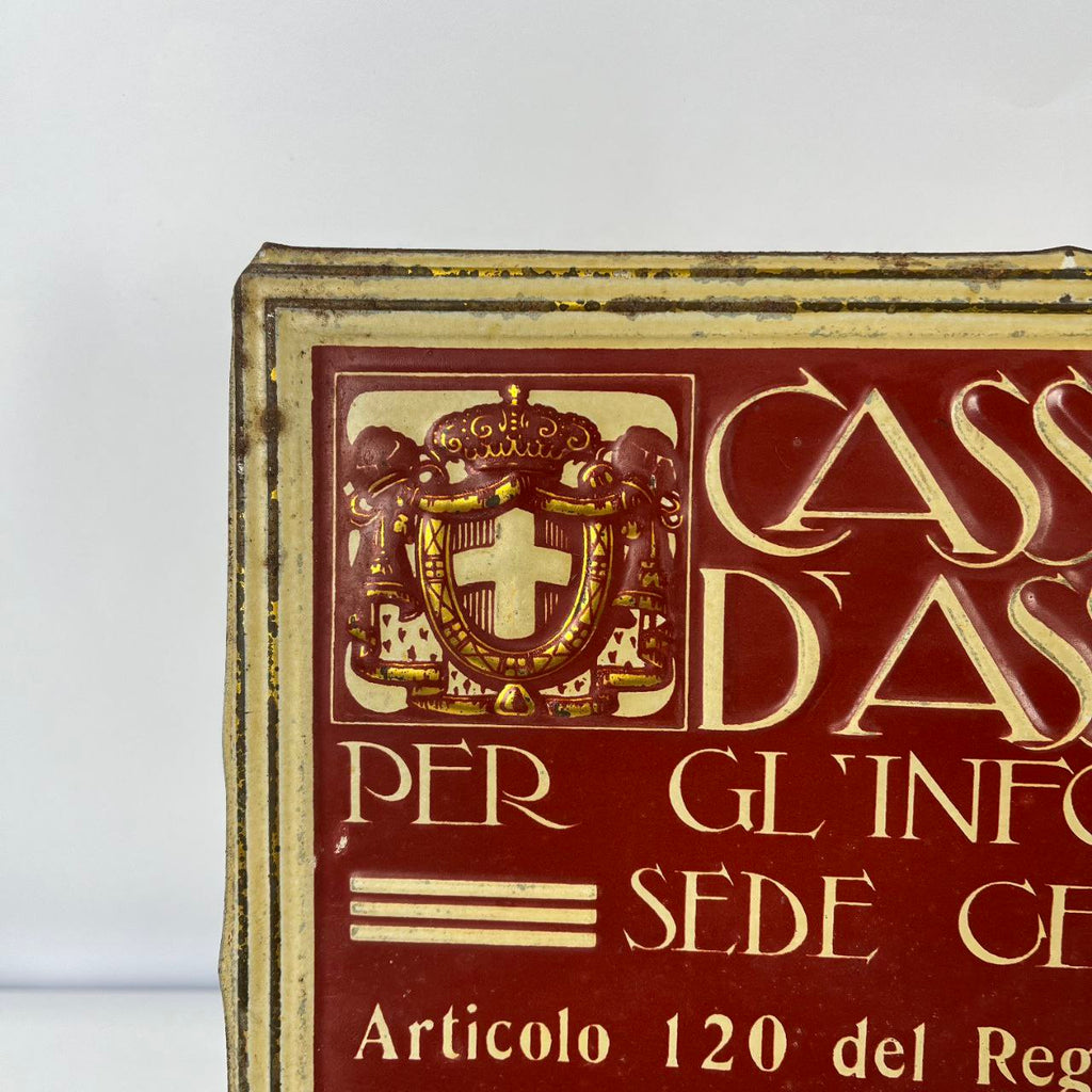 Insegna - Cassa Nazionale d'Assicurazione | Anni '20